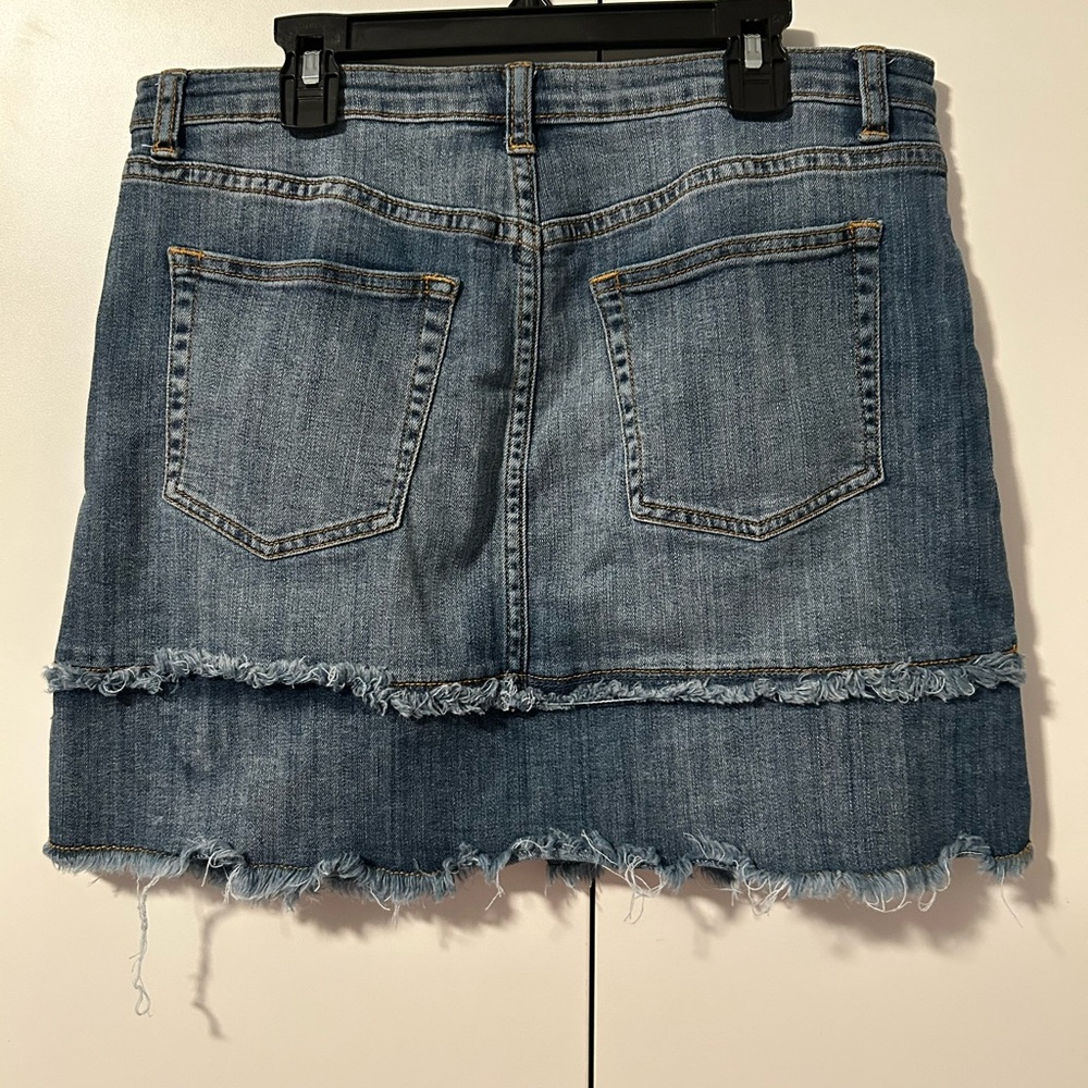 Melrose and Market Blue Denim Mini Skirt - Picture 3 of 4